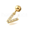 304 Stainless Steel Rhinstone Pendant STAS-H202-50G-V-2