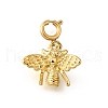 Bees 304 Stainless Steel Pendant Decorations STAS-H202-08G-1