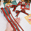 DICOSMETIC 3Roll 3 Styles Polyester Striped Ribbon OCOR-DC0001-18-3