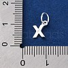 925 Sterling Silver Letter Charms STER-C012-01S-X-3