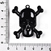 Baking Paint Alloy Rhinestone Pendants PALLOY-N176-109B-3