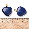 Dyed Blue Natural Sesame Jasper Pendants G-G956-B78-G-3