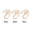 Brass Cuff Ring Settings KK-T076-42G-4
