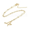 304 Stainless Steel Pendant Necklaces NJEW-H029-02G-A-2