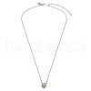 TINYSAND Rhodium Plated 925 Sterling Silver Rhinestone Pendant Necklace TS-N396-CY-3