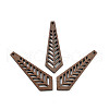 Walnut Wood Pendants FIND-Z050-09G-1