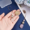 Natural Chalcedony & Wood Mobile Straps HJEW-OC00008-3