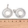 Brass Pendant Cabochon Settings KK-U074-17P-3