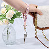 Globleland 5Pcs 5 Colors Handmade Macrame Cotton Wristlet Bracelet Keychain Pendant Decoration HJEW-GL0001-15-4