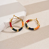 Sweet Stainless Steel Classic Hoop Earrings for Women ZH6889-7-1