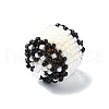 Seed Beads Beaded Charms PALLOY-MZ00290-4