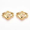 304 Stainless Steel Rhinestone Pendants STAS-T064-53-2