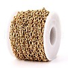 304 Stainless Steel Textured Oval Link Chains CHS-N005-06G-G-2