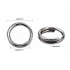 Stainless Steel Split Rings STAS-I326-01P-NF-2