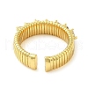 Brass Micro Pave Cubic Zirconia Cuff Rings RJEW-P102-14G-3
