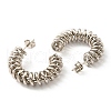 304 Stainless Steel Arch with Spiral Stud Earrings for Women EJEW-F319-08P-3
