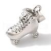 Rack Plating Brass & Cubic Zirconia Pendants KK-L216-064P-2