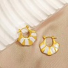 304 Stainless Steel Hoop Earrings EJEW-S267-02G-B-1