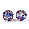 Round Resin Rhinestone Beads OACR-T028-66A-2