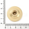 Golden Plated Brass Wax Sealing Stamp Head KK-K363-01G-06-4