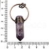 Natural Amethyst Faceted Pointed Bullet Big Pendants G-Q350-05B-3