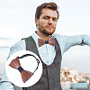 CHGCRAFT 1Pc Wood Bow Ties for Bridegroom AJEW-CA0004-59A-6