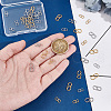 Unicraftale 40Pcs 4 Styles Ion Plating(IP) 304 Stainless Steel S-Hook Clasps STAS-UN0061-24-4
