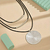 Ethnic Style Disc Alloy Pendant Necklaces FS-WGACE74-02-2
