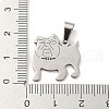 Non-Tarnish 304 Stainless Steel Pendants STAS-NH0001-01B-P-3