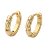 Sparkling Cubic Zirconia Huggie Hoop Earrings for Girl Women EJEW-H126-15G-2