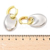 Oval Brass Hoop Earrings for Women EJEW-U057-06A-04GP-5