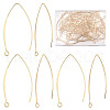 CREATCABIN 80Pcs Brass Earring Hooks KK-CN0002-32-1