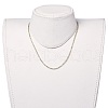 Cubic Zirconia Beaded Necklaces NJEW-JN02618-02-4