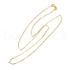 925 Sterling Silver Twisted Bar Link Chain Necklaces NJEW-H056-01A-G-4