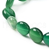 Natural Agate Beaded Stretch Bracelet BJEW-JB06988-03-5