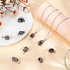 Beebeecraft 20Pcs Natural Snowflake Obsidian Pendants G-BBC0001-50A-4