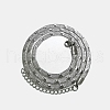 Non-Tarnish 304 Stainless Steel Herringbone Chain Necklaces NJEW-P282-06P-1