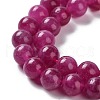 Dyed Natural Malaysia Jade Beads Strands G-G021-02B-03-3