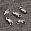 Anti-Tarnish Rhodium Plated 925 Sterling Silver Lobster Claw Clasps STER-K014-H154-12mm-P-2