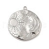 Non-Tarnish 304 Stainless Steel Pendants STAS-A066-02P-1