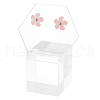 Acrylic Earring Display Stands Cube EDIS-WH0032-16A-1
