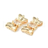 Brass Pave Cubic Zirconia Connector Charms KK-L208-01G-03-3