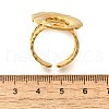 304 Stainless Steel Open Cuff Ring for Women RJEW-A053-06G-07-5
