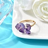 Natural Amethyst Finger Rings for Women RJEW-TA00202-03-1