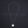 201 Stainless Steel Pendants Necklaces NJEW-S105-JN716-45-1-2