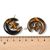Natural Tiger Eye Pendants G-Z086-01P-25-3