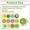 Paper Self Adhesive Gold Foil Embossed Stickers DIY-WH0434-014-2