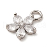 Brass Micro Pave Cubic Zirconia Pendants KK-I276-05P-01B-2
