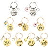 Alloy Enamel & 304 Stainless Steel Keychain KEYC-YW00094-01-2