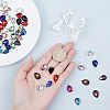 Olycraft Pointed Back Glass Rhinestone Cabochons RGLA-OC0001-10-4